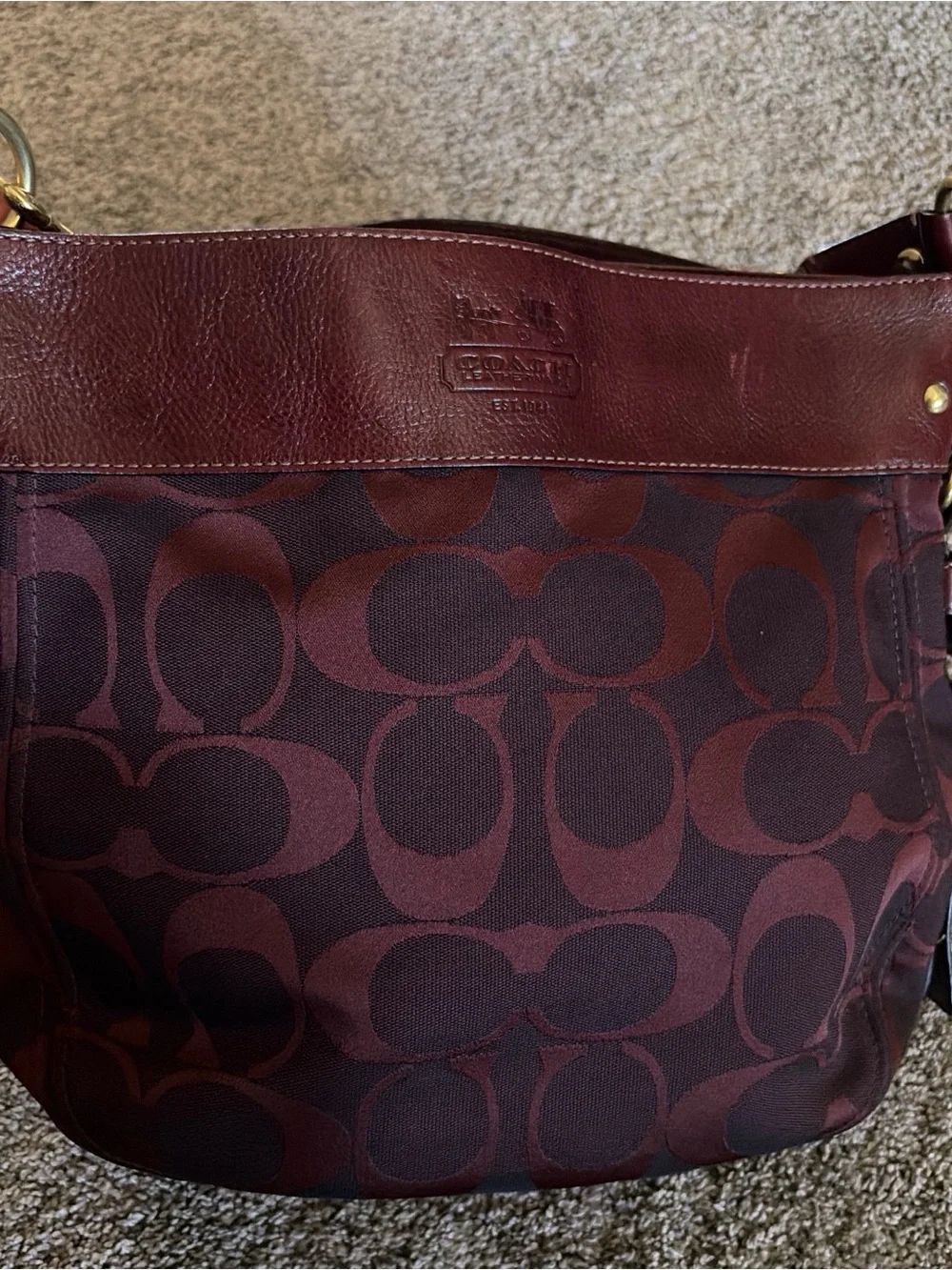 Coach Large Zoe Hobo Bag (Style 12657) - Picture 2 of 8